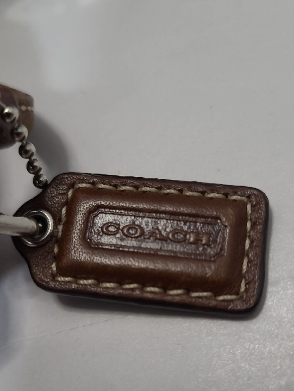 Coach Brown and Beige Signature Canvas Wristlet - Picture 2 of 5